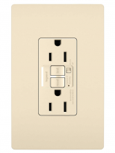 1597TRALACCD4 - radiant? 15A Tamper Resistant Self Test GFCI Outlet with Audible Alarm, Light Almond