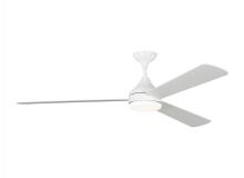  3STMSM60RZWD - Streaming Smart 60" Dimmable Indoor/Outdoor Integrated LED White Ceiling Fan