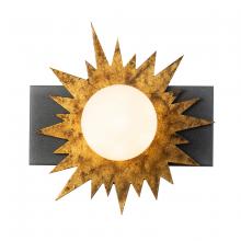  BB90417-1 - Soleil 1 Light Wall Sconce Star Gold And Weathered Zinc