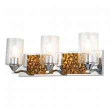 Lucas McKearn BB90586PC-3B1G - Bocage 3 Light Bath Bar In Polished Chrome And Gold
