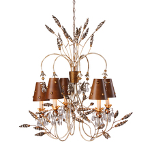  CH1110 - Renaissance 5lt Mixed Finish Dressy and Charming Chandelier