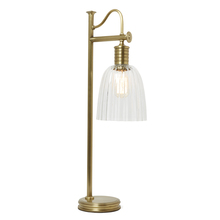  EL/DOUILLE/TLABGS753 - Douille Table Lamp with Glass Industrial Reading Lamp