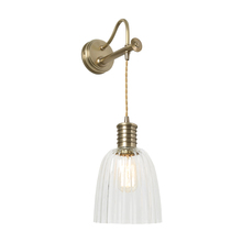  EL/DOUILLE1ABGS753 - Rustic Style with Updated Modern Lucas McKearn Sconce with Glass