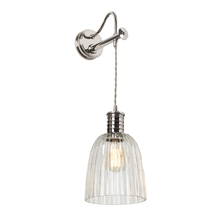  EL/DOUILLE1PNGS753 - Douille Sconce with Glass Rustic and Industrial Wall Art in Silver