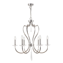  EL/PM6PN - Pimlico 6lt Chandelier Polished Nickel