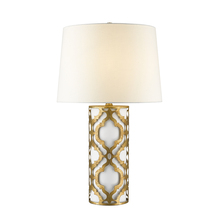  TLM-1015 - Arabella Flambeau Inspired Distressed Living Buffet Table Lamp - Gold