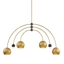  H348806-AGB/BK - Willow Chandelier