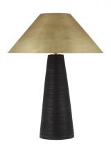  700PRTKRMBNB-LED930 - Modern Karam dimmable LED Large Table Lamp in a Natural Brass/Gold Colored finish