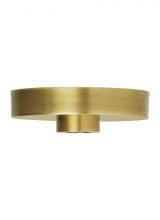  700SHLCNPY6NB - Modern Line-Voltage Shallow Canopy in a Natural Brass/Gold Colored finish