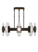  700WYT8PZ-LED927 - Modern Wythe dimmable LED Large Chandelier Ceiling Light in a Plated Dark Bronze finish