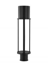  8245893S-12 - Union modern LED outdoor exterior open cage post lantern light in black finish