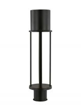  8245893S-71 - Union modern LED outdoor exterior open cage post lantern light in antique bronze finish
