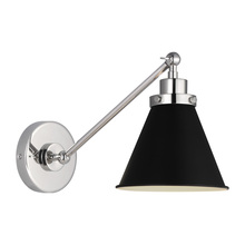  CW1121MBKPN - Single Arm Cone Task Sconce