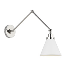  CW1151MWTPN - Double Arm Cone Task Sconce