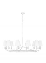  TC11712MWT - Ziba Transitional 12-Light Indoor Dimmable Extra Large Chandelier