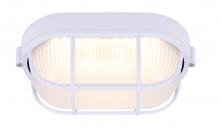  LOL386WH - LED Outdoor Light, Frosted Glass, 12W Integrated LED, 750 Lumens, 4.5" W x 4.125" H x 8.25&#