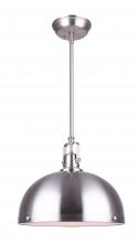  IPL298B01BN-L - POLO, IPL298B01BN-L, 1 Lt Rod Pendant, Frosted Diffuser, 60W Type A, 12 IN W x 13 IN - 61 IN H