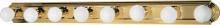  60/311 - 8 Light - 48" Vanity Strip - Polished Brass Finish