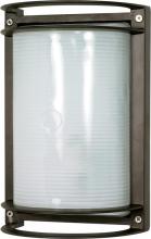 Nuvo 60/575 - 1-Light Die-Cast Rectangular Bulkhead Light in Architectural Bronze Finish with Glass Lens and (1)