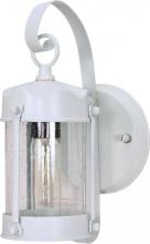  60/633 - 1 Light 11" - Piper Lantern with Clear Seeded Glass - White Finish