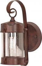  60/634 - 1 Light 11" - Piper Lantern with Clear Seeded Glass - Old Bronze Finish