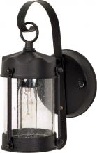  60/635 - 1 Light 11" - Piper Lantern with Clear Seeded Glass - Textured Black Finish