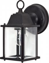  60/638 - 1 Light 9" - Cube Lantern with Clear Beveled Glass - Textured Black Finish