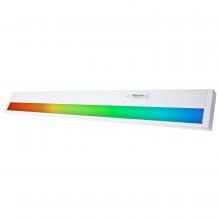  63/555 - 34 Inch; LED; SMART - Starfish; RGB and Tunable White; Under Cabinet Light; White Finish