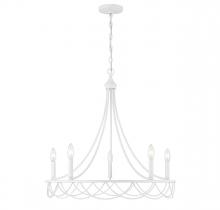  M100118DW - 5-Light Chandelier in Distressed White