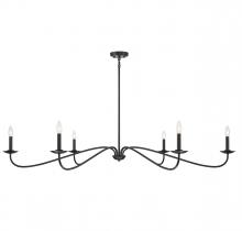  M100119MBK - 6-Light Chandelier in Matte Black