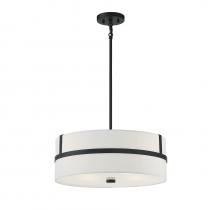  M70102MBK - 4-Light Pendant in Matte Black