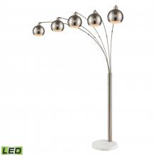  77102-LED - Peterborough 85.5'' High 5-Light Floor Lamp - Polished Nickel - Includes LED Bulbs