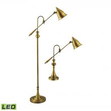  97623-LED - Watson Floor and Table Lamp - Set of 2 Brass - Includes LED Bulbs