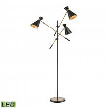  D4520-LED - Chiron 73'' High 3-Light Floor Lamp - Aged Brass - Includes LED Bulbs