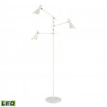  D4537-LED - Sallert 72.75'' High 3-Light Floor Lamp - White - Includes LED Bulbs
