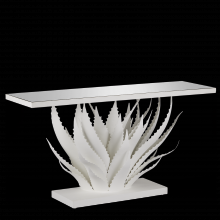  4000-0168 - Agave White Console Table