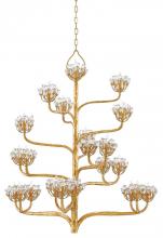  9000-0157 - Agave Americana Gold Chandelier