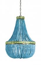  9770 - Hedy Turquoise Beaded Glass Chandelier
